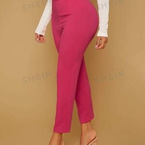 Pink High Waist Trousers